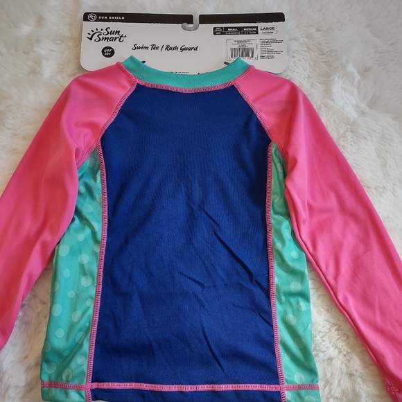 Sun Smart,Swim Tee,Rash Guard,4T - Picture 10 of 12